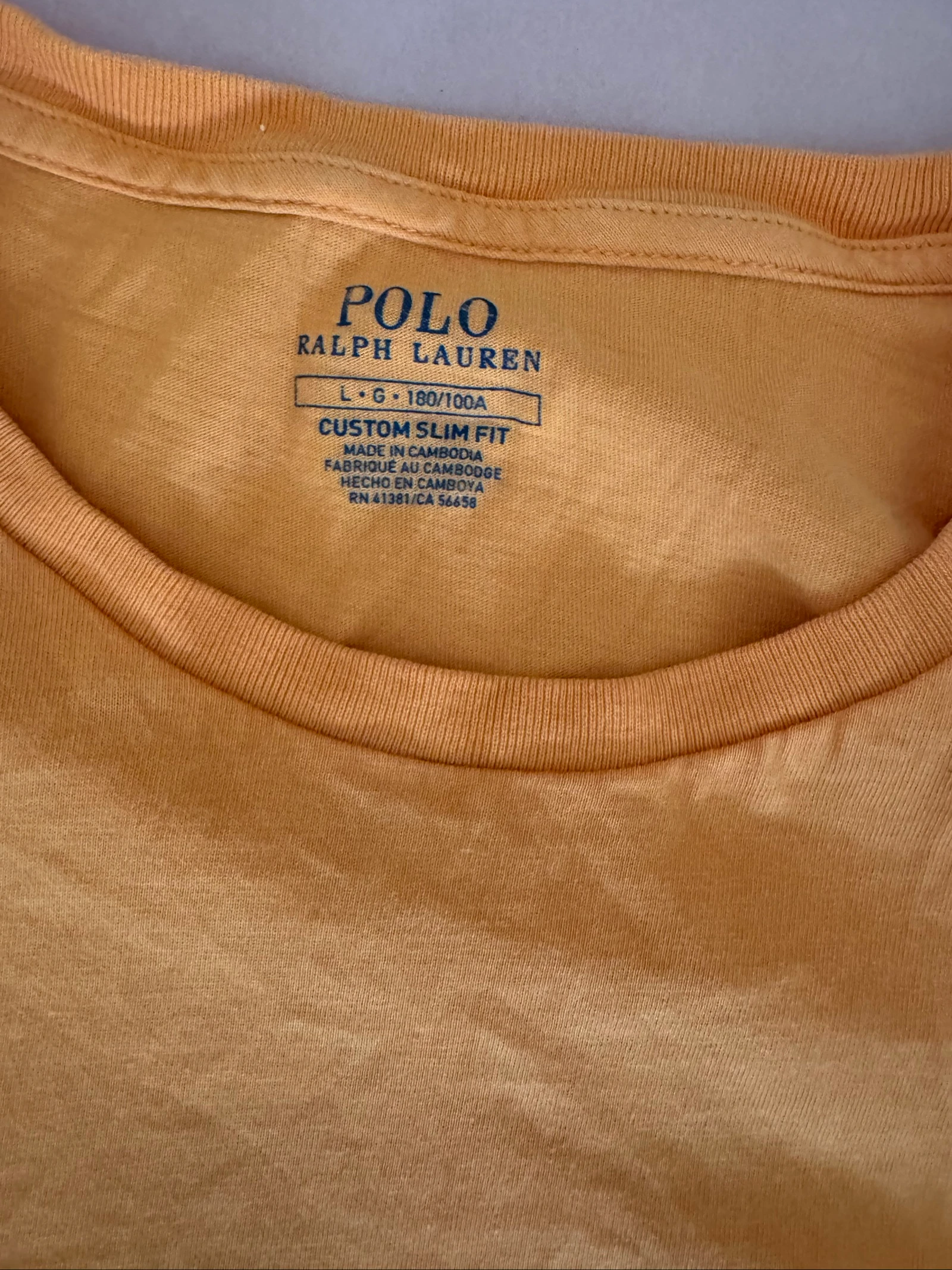Polo Ralph Lauren Custom Slim Fit L Orange – photo 2